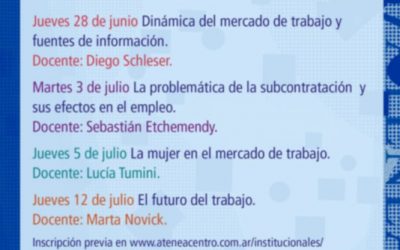 Ciclo de conferencias: Las políticas de empleo en Argentina